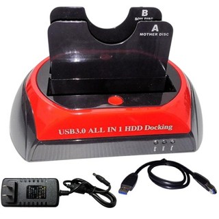 雙槽usb3.0 免電腦一鍵複製, 1個, SATA3.5吋2.5吋ssd硬碟對拷機, 876U3-J