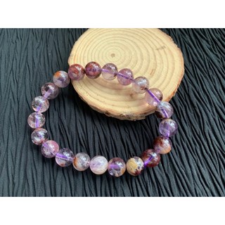 畫意坊 紫幽靈紫幽水晶手鍊：天然異象水晶，高品項透料手串