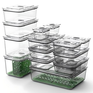 prepara 브루클린 트라이탄 밀폐용기 세트, 1개, 밀폐용기 18p