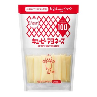 키유피 마요네즈 (미니 팩) [6g × 20 개] × 4 가방 소분 小袋 도시락, 4개
