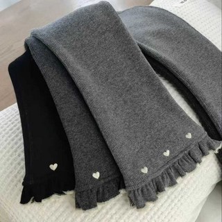 大丫 小丫【90-150cm】女童刷毛打底褲 喇叭褲長褲 女童打底褲秋冬喇叭褲韓版兒童加絨褲子修身寶寶微喇褲外穿長褲子