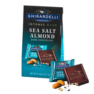 GHIRARDELLI 鷹牌 海鹽杏仁黑巧克力, 117.1g, 1袋