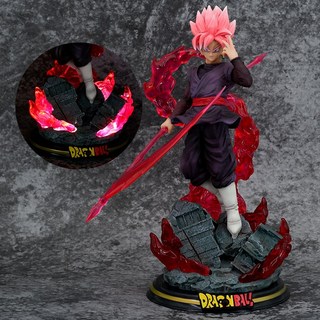 28CM 드래곤 볼 Z Zamasu 애니메이션 피규어 블랙 Goku 액션 입상 PVC GK 동상 라이트 베이스 컬렉션 모델, 02 no box