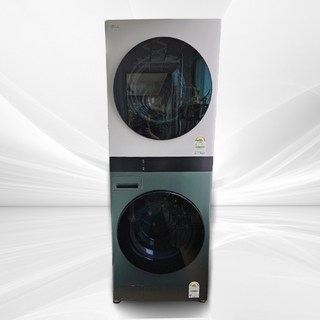 LG전자 트롬 오브제컬렉션 워시타워 WL21GEN 드럼세탁기 FL21GEN 25kg + 건조기 21kg RL21EJN 방문설치, 세탁기(네이처 그린), 건조기(네이처 베이지)