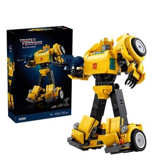 台灣熱賣 兼容樂高變形金剛10338大黃蜂汽車人機器人模型玩具, 1個, 10338*大黃蜂機甲,【1:1復刻*盒裝】