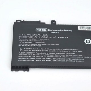 惠普 RE03XL RF03XL 電池 430G6 450G7 14G2 14G3 15G2 筆記型電腦替換電池, 1個