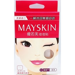MAYSKIN優若美 隱形痘痘貼 (透薄/吸收 多規格可選) 痘痘護理, 12入, 1個
