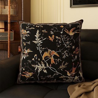 復古輕奢綠色抱枕美式復古抱枕中古風美拉德沙發靠背墊牀頭軟靠枕, 1件, 567