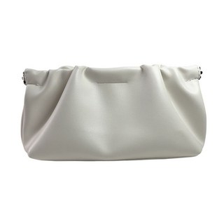 法式手包女小香風純色日常收納包皮質手拿化妝包太陽鏡包上課