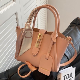 多功能斜挎包 手提水桶包 質感百搭 時尚簡約, 粉色