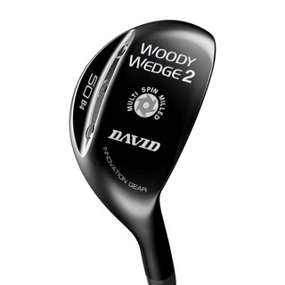 데이비드 2세대 우디웨지 고성능 백스핀 48도 50도 52도 56도 58도 60도 62도 어프로치 피칭 샌드 갭 로브 웨지 + 자석티, 카본L(여성)