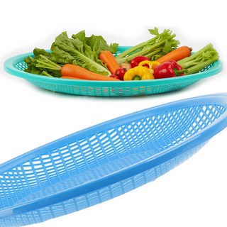 플라스틱 원형 김장 채반 야채 물빠짐 소쿠리 바구니 파스텔 5호, 1개, 색상랜덤