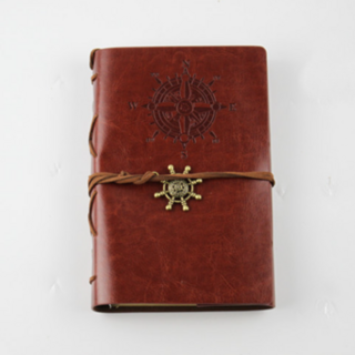 빈티지 가죽 다이어리, 브라운, 1개