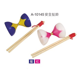 專業》安全扯鈴(標準扯鈴定軸鈴)快速扯鈴高速培鈴專業扯鈴安全扯鈴軟式扯鈴, 1個, 雙色安全扯鈴(附木扯鈴棒)