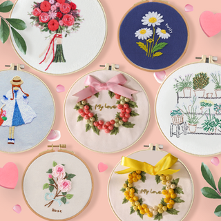 하루클래스 프랑스자수 패키지 세트 십자수 DIY 키트, 크리스마스02.크리스마스 우맨, 1개