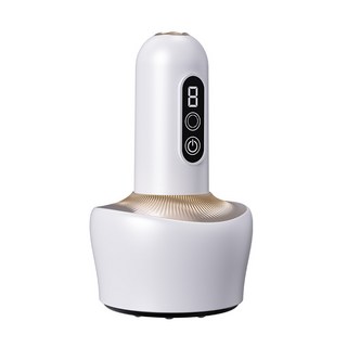 智能電動拔罐器刮痧儀經絡刷全身通用淋巴疏通經絡頸椎按摩, 1個, 白色