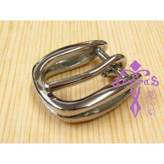 安提帕斯手工皮革不銹鋼製2004馬蹄型皮帶頭(銀色20mm), 1個