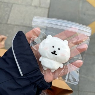 IBUC 手工自嘲熊捏捏，仿真硅膠慢迴彈泥感禮物，臺灣現貨快速出貨，療癒解壓小物, 1個, 【自嘲熊】1個