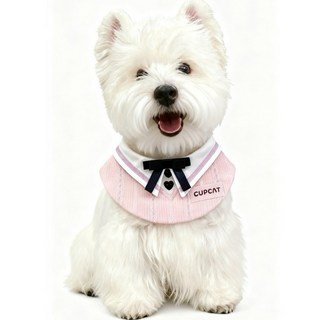 CUPCAT 寵物領巾 韓系女高校服造型 寵物口水巾 狗狗圍兜 貓咪配件, 1個