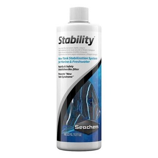 Seachem 西肯 Stability 全效硝化菌 快速建立魚缸生態 適用於淡水及海水缸, 500ml, 1瓶