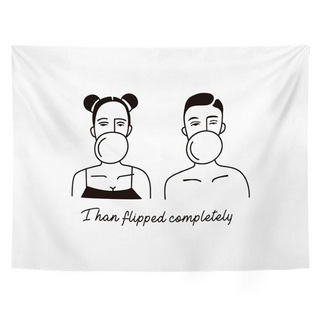 우아한클릭 일러스트 드로잉 패브릭포스터 천 가리개커튼 소형 대형 특대형, A-15(GT1884)