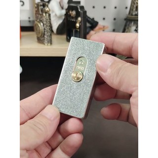 ZORRO/佐羅 739 火柴盒煤油打火機 純銅古銀滾花機身 一鍵彈射點火設計