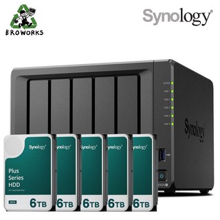 시놀로지 나스 DS1525+5bay [30TB]HAT3310-6TBX5EA 기업용 NAS 합본