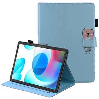 갤럭시탭S10FE플러스 13.1 X620 X626 심플 캐릭터 스탠드 펜홀더 가죽 플립 태블릿 케이스, stc063 오렌지, 1개