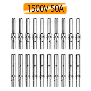 MC4 1500V 50A 4/6/10SQ 태양광 커넥터 단자 금속 핀 10세트(암/수), 1500V 50A 10SQ