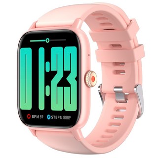 WAPIK 블루투스 통화 스마트워치 Z8 초등학생 어린이시계 한글판 GPS, GPS + 블루투스, 4.8cm, 핑크