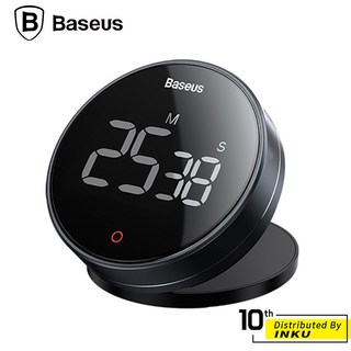 倍思 黑耀旋轉倒數計時器 Pro 磁吸式電子鬧鐘 大屏幕 廚房烘焙定時