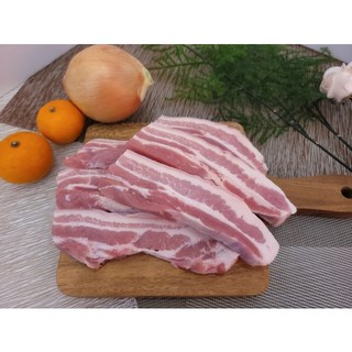 바른 고기 정육점 생 삼겹살 숯불 구이 목살 한돈 한우 등심 갈비살 수육 찌개 찜 오겹살, 숯불구이용 (15~20mm), 2개, 200g