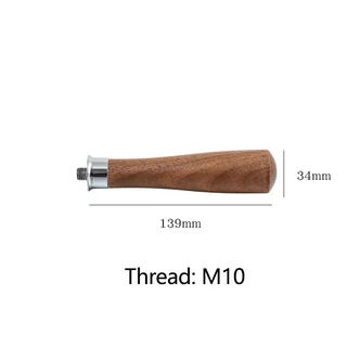 커피 Portafilter 핸들 M10 스레드 필터 홀더 용 단단한 나무 손잡이 기계 Barista Tools, 01 CHINA, 11 Walnutwood-T
