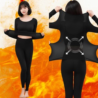 디심플 여성 얇은 내복 발열내의 상하세트