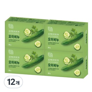 자연미인 비누 오이향, 90g, 12개입