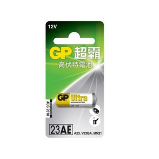 GP 超霸 23A(12V) 高伏特鹼性電池 - A23 V23GA MN21, 1個, 1個裝