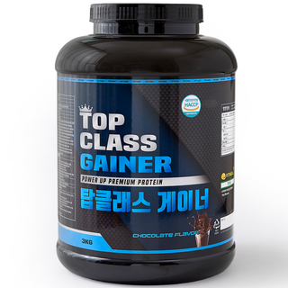 강력한 벌크업 체중증가 남자 살찌는 보충제 탄수화물 단백질 프로틴 탑클래스 게이너 3KG, 1개
