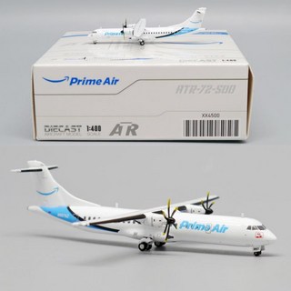 JC Wings 비행기 모형 아마존 프라임 에어 다이캐스트 ATR72-500 1:400, 1개