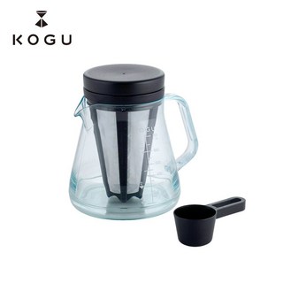 KOGU 珈琲考具 耐摔耐熱手沖濾杯咖啡下壺700ml (含冷萃濾網＆量匙) - 原廠授權公司貨, 1個