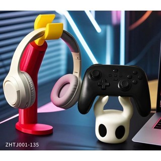 실크송나이트 게임패드 받침대 3D 스탠드 테이블 수납 소품 닌텐도거치대 XBOX거치 게임스틱 받침대 캐릭터 굿즈, 1개, 헤드셋 핸들거치대세트