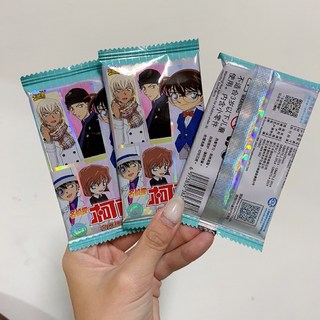 名偵探柯南小卡 盲包 咕卡卡套 柯南新一小哀赤井秀一安室透AR卡洞悉卡, 第一彈 一包6張, 1個