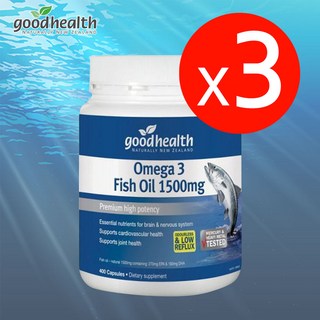 굿헬스 오메가3 1500mg 400캡슐, 400정, 3개