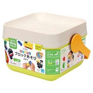 카와다 Kawada 큰 다이아몬드 블록 처음의 블록 놀이 양동이 증량판 1.5세 이상 블록 장난감 OD01A, 1개, 상세페이지 참조