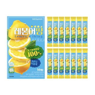 웰그린) 유기농 레몬즙 레몬어띵, 14개, 20ml