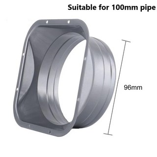 덕트 주방 후드 환풍기 파이프 연결 벤트 플랜지 배기 덕트 4 10 인치 정전기 스프레이 금속 실버 회색, 1개
