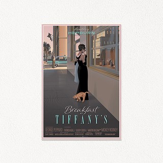 더아트컴퍼니 더 아트 컴퍼니 감성 빈티지 영화포스터 대형 브로마이드 인테리어 캔버스액자 170종 1-40, 33. 티파니에서 아침을