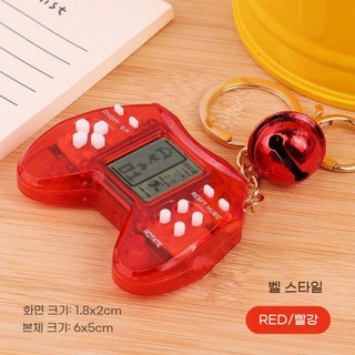 레트로게임기 가정용오락기 휴대용 테트리스 오락기 레트로미니게임기 휴대용게임기, 중국 (본토, 독립형 표준, 빨간 투명핸들+러시아+악세사리