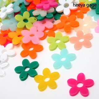 히야가게 플라워 팬던트 23mm 11종, 핑크, 1개