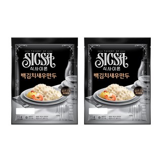 롯데 식사이론 백김치 새우만두, 2개, 315g