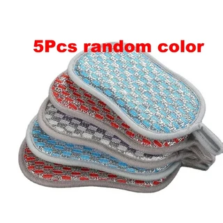 양면 식기 세척 스폰지 접시 브러시 팬 냄비 깨끗한 천 재사용 가능한 주방 수색 패드 홈 청소 도구